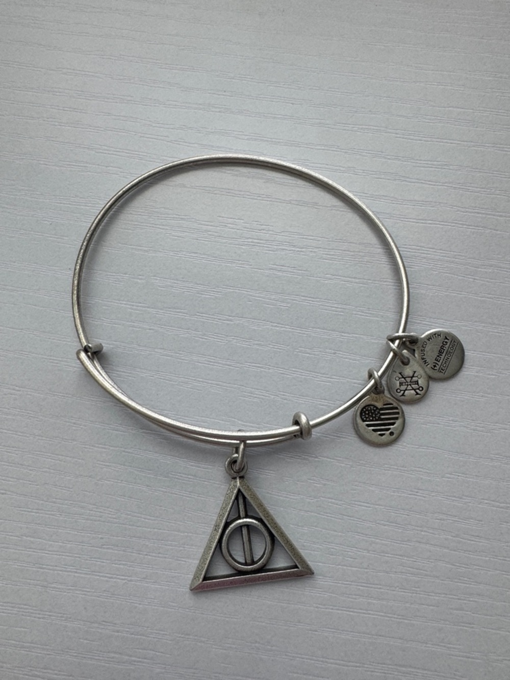 Alex and Ani - Deathly Hallows Charm Bangle Bracelet (Harry Potter)
